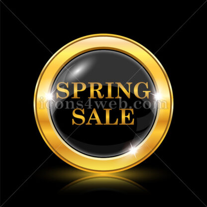 Spring sale golden icon. - Website icons