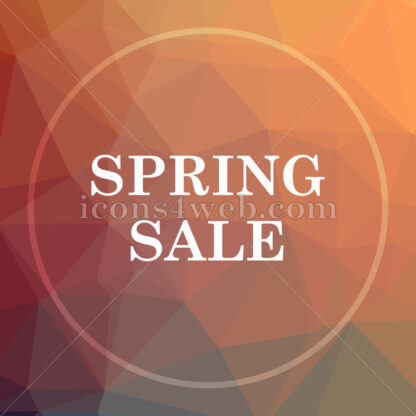Spring sale low poly icon. Website low poly icon - Website icons