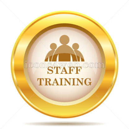 Staff training golden button - Website icons