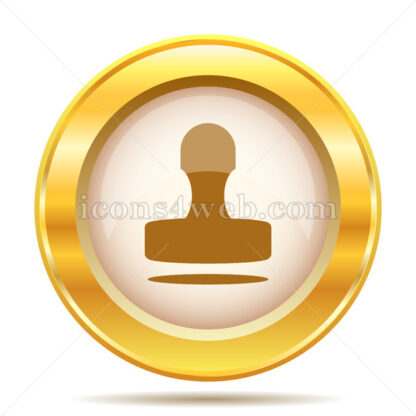 Stamp golden button - Website icons