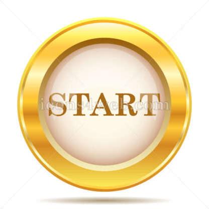 Start golden button - Website icons