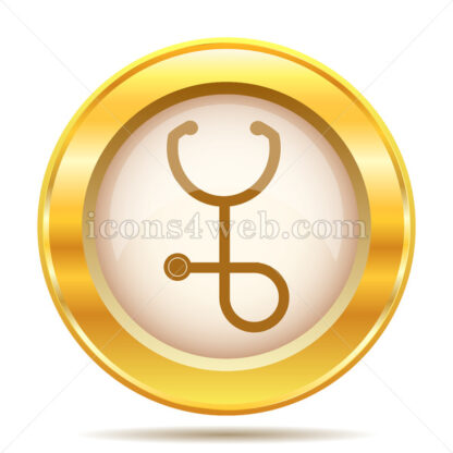 Stethoscope golden button - Website icons
