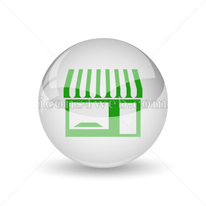 Store glossy icon. Store glossy button - Website icons