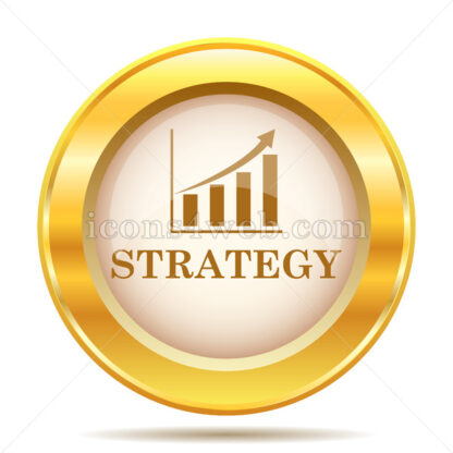 Strategy golden button - Website icons