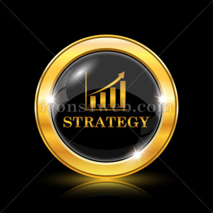Strategy golden icon. - Website icons