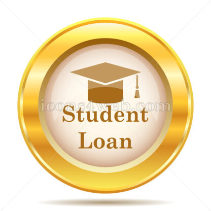 Student loan golden button - Website icons