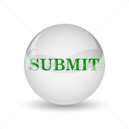 Submit glossy icon. Submit glossy button - Website icons