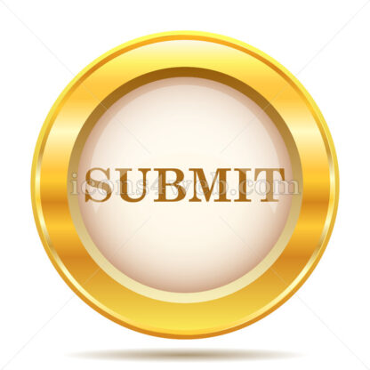 Submit golden button - Website icons