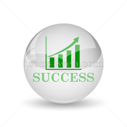 Success glossy icon. Success glossy button - Website icons