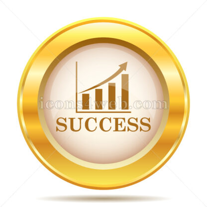 Success golden button - Website icons