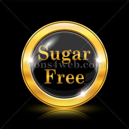 Sugar free golden icon. - Website icons