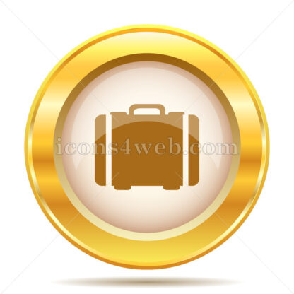 Suitcase golden button - Website icons