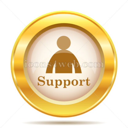 Support golden button - Website icons