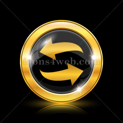 Swap golden icon. - Website icons