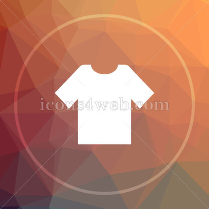 T-short low poly icon. Website low poly icon - Website icons