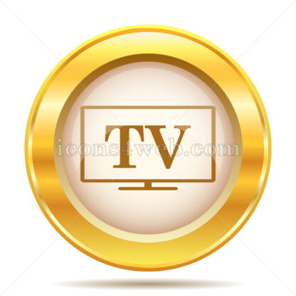 TV golden button - Website icons