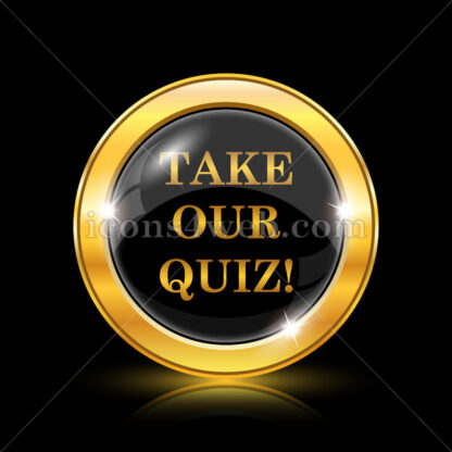 Take our quiz golden icon. - Website icons