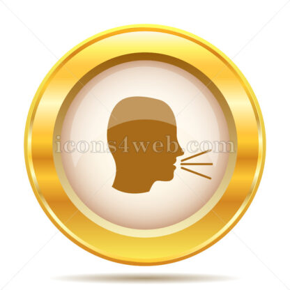 Talking golden button - Website icons