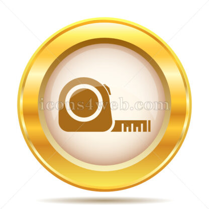 Tape measure golden button - Website icons