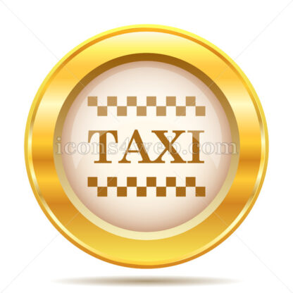 Taxi golden button - Website icons