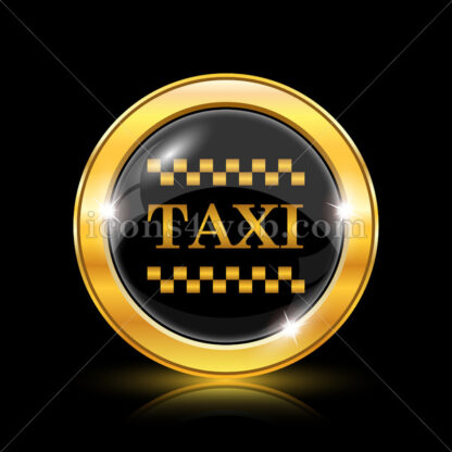 Taxi golden icon. - Website icons