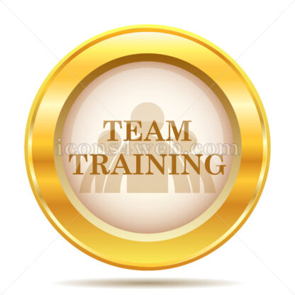 Team training golden button - Website icons