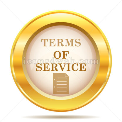 Terms of service golden button - Website icons