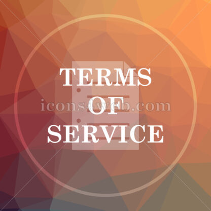 Terms of service low poly icon. Website low poly icon - Website icons