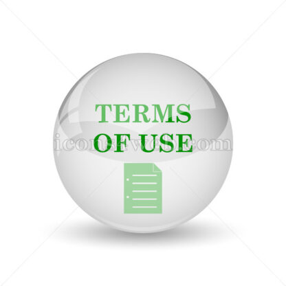 Terms of use glossy icon. Terms of use glossy button - Website icons
