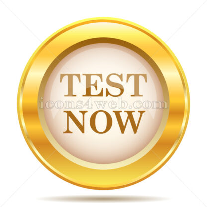 Test now golden button - Website icons