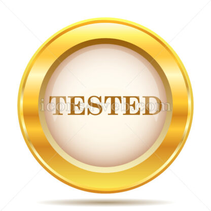 Tested golden button - Website icons