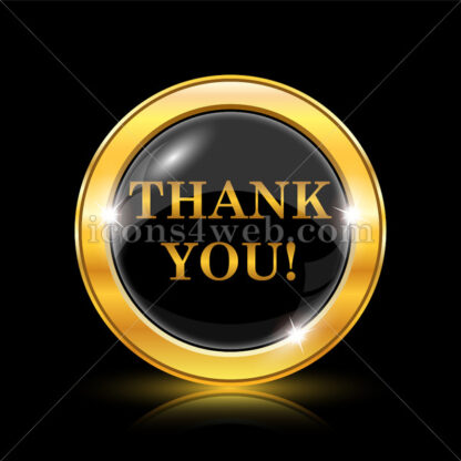 Thank you golden icon. - Website icons