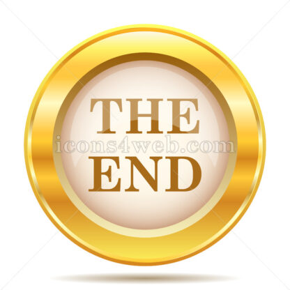 The End golden button - Website icons