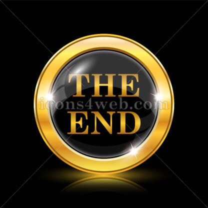 The End golden icon. - Website icons