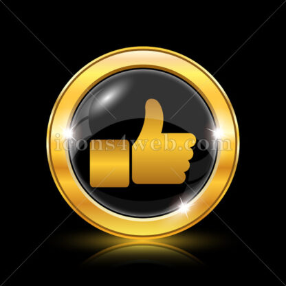 Thumb up golden icon. - Website icons
