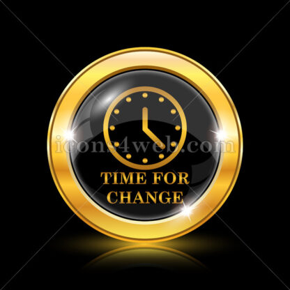 Time for change golden icon. - Website icons