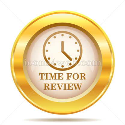 Time for review golden button - Website icons