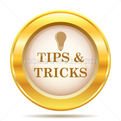 Tips and tricks golden button - Website icons