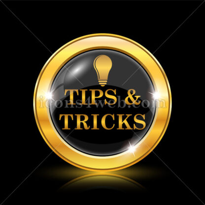 Tips and tricks golden icon. - Website icons