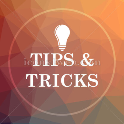 Tips and tricks low poly icon. Website low poly icon - Website icons