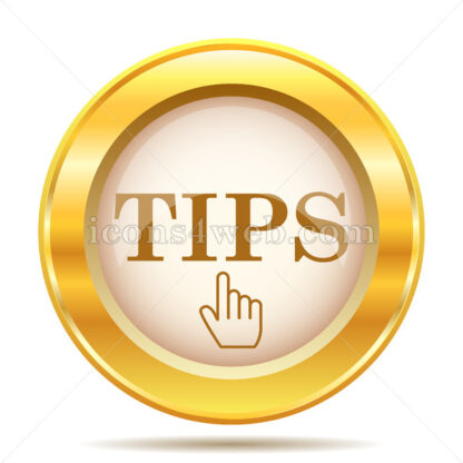 Tips golden button - Website icons