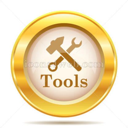 Tools golden button - Website icons