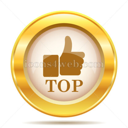 Top golden button - Website icons