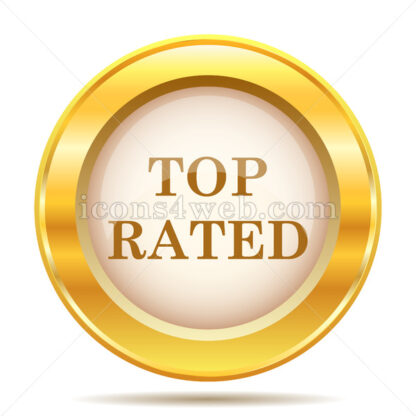 Top rated  golden button - Website icons
