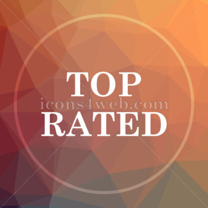Top rated  low poly icon. Website low poly icon - Website icons