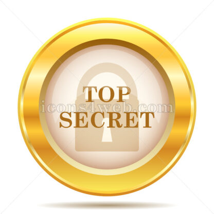 Top secret golden button - Website icons