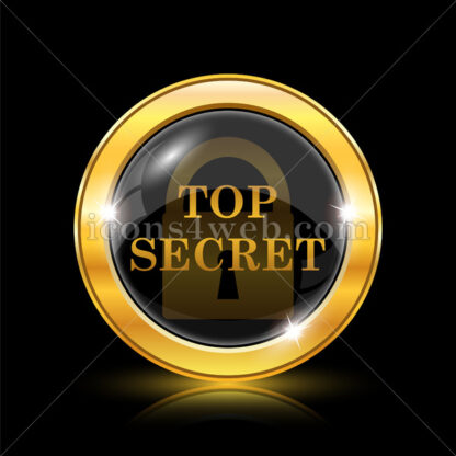 Top secret golden icon. - Website icons