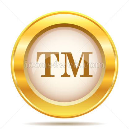 Trade mark golden button - Website icons