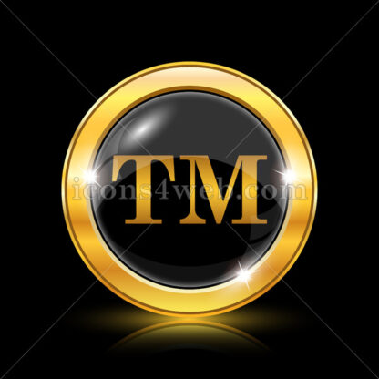 Trade mark golden icon. - Website icons