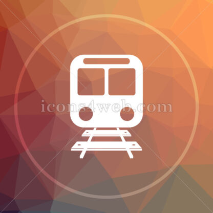 Train low poly icon. Website low poly icon - Website icons